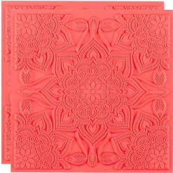 Graine Créative Modelage Et Mosaique | GRAINE CRÉATIVE - 2 tapis de texture pour pâte polymère - boho chic