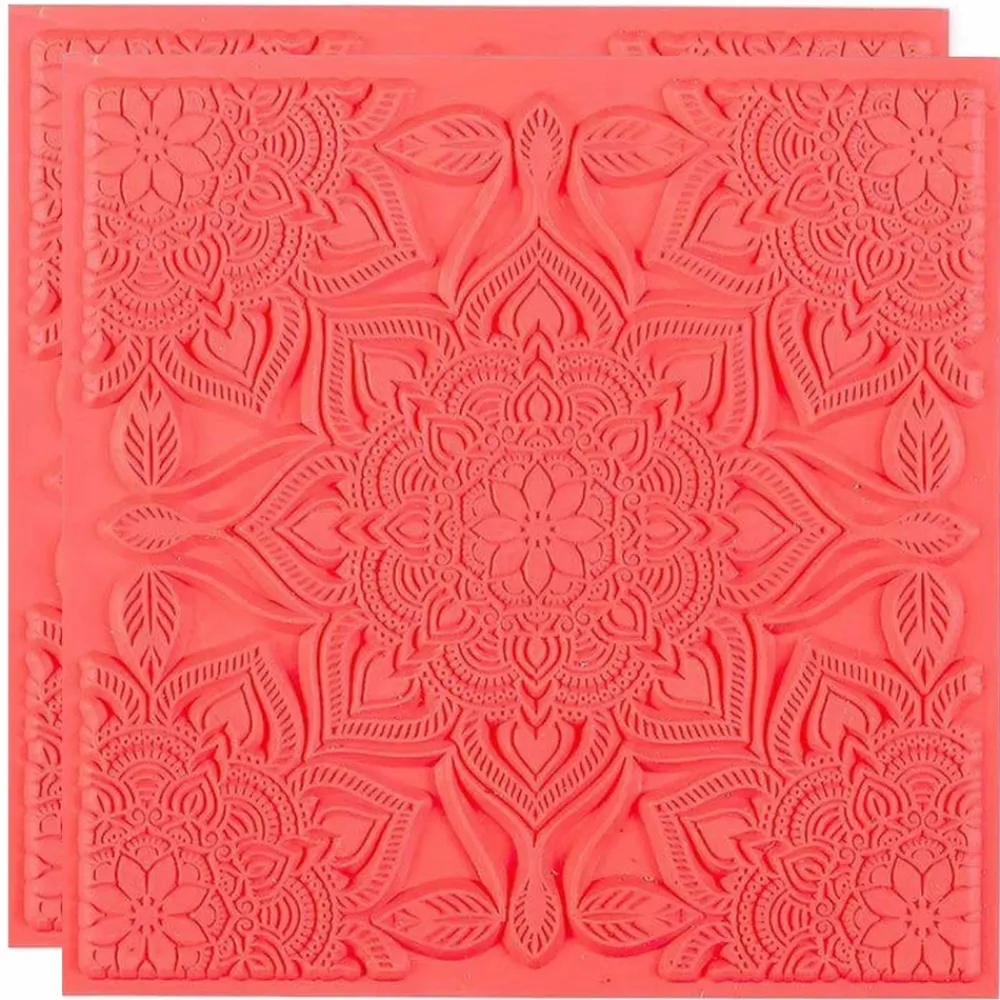 Graine Créative Modelage Et Mosaique | GRAINE CRÉATIVE - 2 tapis de texture pour pâte polymère - boho chic
