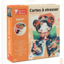 Graine Creative Mercerie | - 3 cartes a strasser - japon
