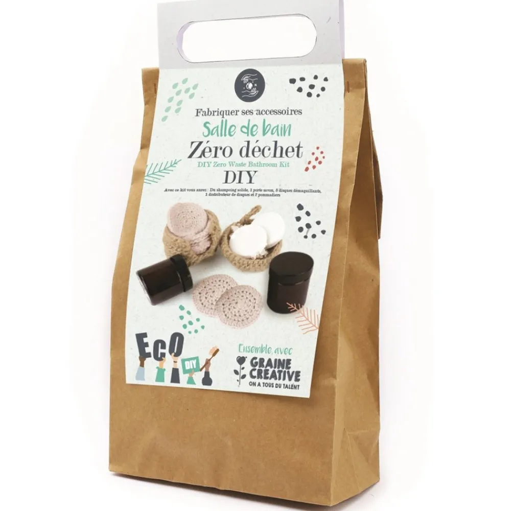 Graine Creative Décoration Créative | - Coffret zéro déchet pour une salle de bain écologique