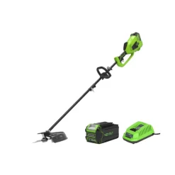 Greenworks - Coupe bordure 40cm 40v - 1 batterie 4.0 ah - 1 chargeur - gd40bck4 New