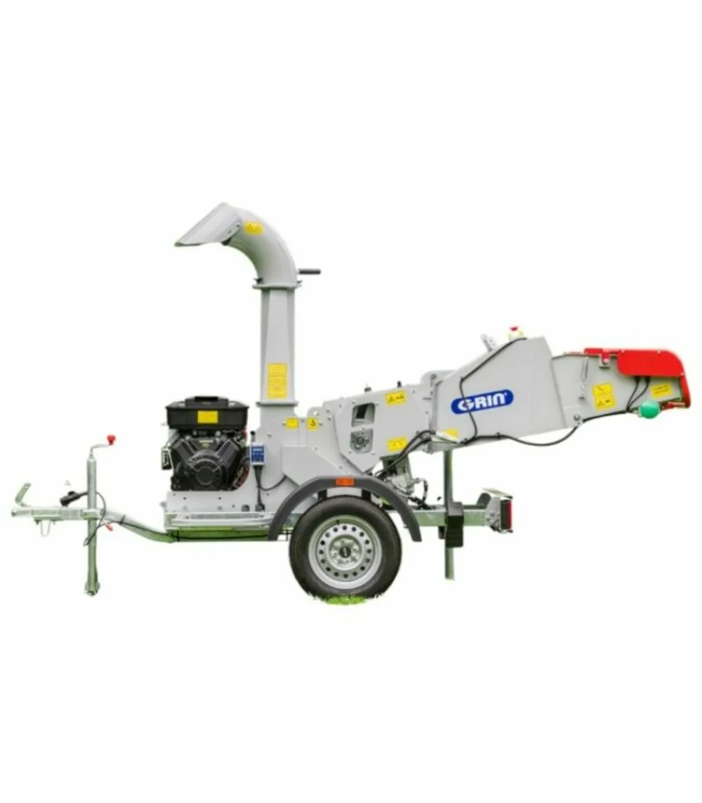 Grin Broyeurs, Nettoyeurs Et Souffleurs | - Broyeur de végétaux , 120mm, briggs stratton 627cc, attelage remorque - bioch120-road