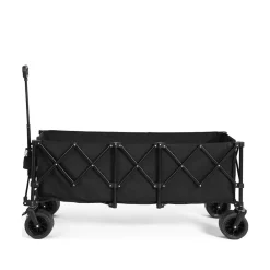 Gutent - Chariot extensible pliable 100kg, roues tout-terrain, 300l, noir Best