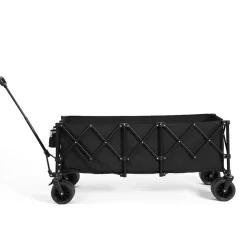 Gutent - Chariot extensible pliable 100kg, roues tout-terrain, 300l, noir Best