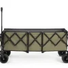 Gutent - Chariot extensible pliable 100kg, roues tout-terrain, 300l, vert armée Best
