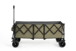 Gutent - Chariot extensible pliable 100kg, roues tout-terrain, 300l, vert armée Best