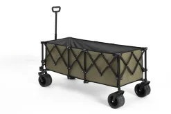 Gutent - Chariot extensible pliable 100kg, roues tout-terrain, 300l, vert armée Best