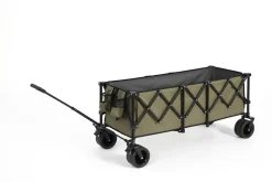 Gutent - Chariot extensible pliable 100kg, roues tout-terrain, 300l, vert armée Best