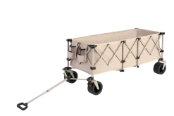 Gutent - Chariot extensible pliable 100kg, roues tout-terrain, 300l, beige Hot