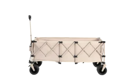 Gutent - Chariot extensible pliable 100kg, roues tout-terrain, 300l, beige Hot