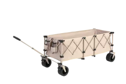 Gutent - Chariot extensible pliable 100kg, roues tout-terrain, 300l, beige Hot