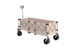 Gutent - Chariot extensible pliable 100kg, roues tout-terrain, 300l, beige Hot