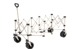 Gutent - Chariot extensible pliable 100kg, roues tout-terrain, 300l, beige Hot
