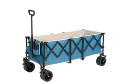 Gutent - Chariot extensible pliable 100kg, roues tout-terrain, 300l, bleu Discount