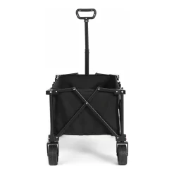 Gutent Outils De Jardinage Et Accessoires | - Chariots pliants, chariot pliant avec roues tout terrain, chariots de jardin robustes avec poignée réglable, noir