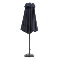 Gutent Parasols, Voiles D’Ombrage | - Parasol double face rectangulaire grand avec manivelle,bleu marine
