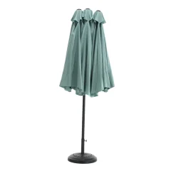 Gutent Parasols, Voiles D’Ombrage | - Parasol double face rectangulaire grand avec manivelle,vert clair