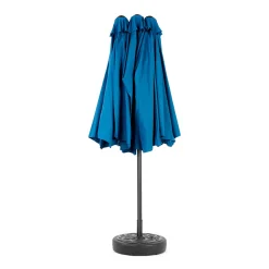 Gutent Parasols, Voiles D’Ombrage | - Parasol double face rectangulaire grand avec manivelle,bleu foncé
