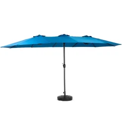 Gutent Parasols, Voiles D’Ombrage | - Parasol double face rectangulaire grand avec manivelle,bleu foncé