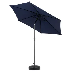 Gutent Parasols, Voiles D’Ombrage | - Parasol à manivelle,grand parapluie double face pour l'extérieur,bleu marine