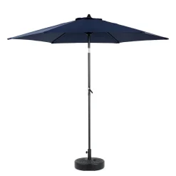 Gutent Parasols, Voiles D’Ombrage | - Parasol à manivelle,grand parapluie double face pour l'extérieur,bleu marine