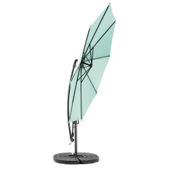 Gutent Parasols, Voiles D’Ombrage | - Parasol à manivelle,grand parasol double face rectangulaire,vert clair