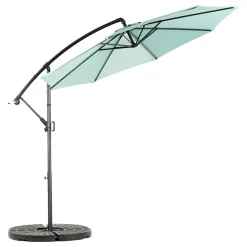 Gutent Parasols, Voiles D’Ombrage | - Parasol à manivelle,grand parasol double face rectangulaire,vert clair