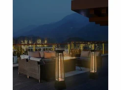 Habitat Et Jardin - Chauffage électrique radiant en fibre de carbone "volcano" - 2000w - noir Online