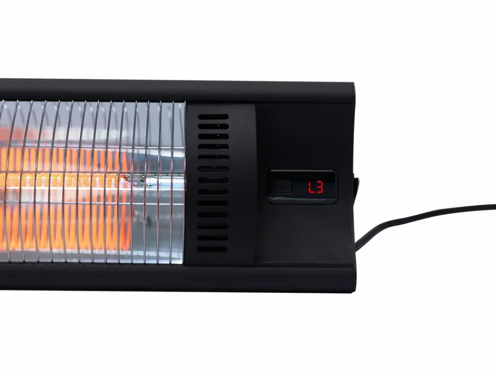 Habitat Et Jardin Chauffage D’Extérieur | - Chauffage électrique radiant en fibre de carbone "bola" - 2000w - noir