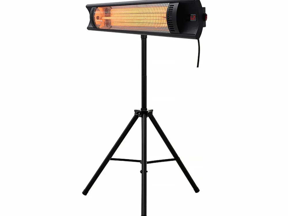 Habitat Et Jardin Chauffage D’Extérieur | - Chauffage électrique radiant en fibre de carbone "bola" - 2000w - noir