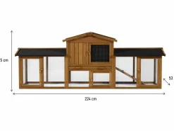 Habitat Et Jardin - Clapier pour lapin en bois 