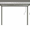 Habitat Et Jardin Pergolas, Tonnelles, Barnums | - Pergola bioclimatique "windsor" - 3 x 4 m - taupe