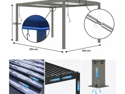 Habitat Et Jardin Pergolas, Tonnelles, Barnums | - Pergola bioclimatique 