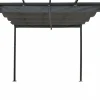 Habitat Et Jardin Pergolas, Tonnelles, Barnums | - Pergola en aluminium avec toit rétractable - 3 x 3 m - gris