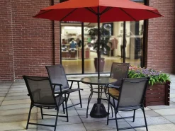 Habitat Et Jardin Chauffage D’Extérieur | - Pied chauffant de parasol "colas" 1500w - noir