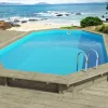 Habitat Et Jardin - Piscine bois "florida145 " - 6.57 x 4.57 x 1.45 m New