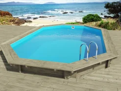 Habitat Et Jardin - Piscine bois "florida145 " - 6.57 x 4.57 x 1.45 m New