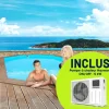 Habitat Et Jardin Piscines Et Spas | - Piscine bois " rio 140" - 5.60 x 3.70 x 1.39 m + pompe à chaleur - puissance 6.1 kw