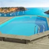 Habitat Et Jardin - Piscine bois " miami 145 " - 4.86 x 3.36 x 1.45 m Clearance