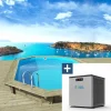 Habitat Et Jardin Piscines Et Spas | - Piscine bois " miami 145 " - 4.86 x 3.36 x 1.45 m + mini pompe à chaleur 3.5kw - métal - gris