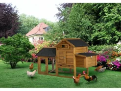 Habitat Et Jardin - Poulailler "poulette" avec pondoir en bois - marron Outlet