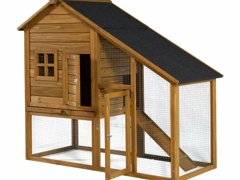 Habitat Et Jardin - Poulailler "lily" avec pondoir en bois - marron Clearance
