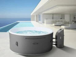 Habitat Et Jardin - Spa semi rigide " venise" - 5 places - blanc/gris Online