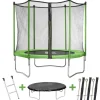 Habitat Et Jardin Jeux D'Extérieur | - Trampoline " yoopi " - ø 2.44 m - vert