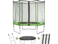 Habitat Et Jardin Jeux D'Extérieur | - Trampoline " yoopi " - ø 2.44 m - vert