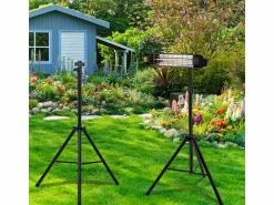 Habitat Et Jardin - Trépied pour radiateur électrique - 1.1-1.8 m - noir Outlet
