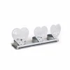 Heart Of The Home - Photophore de noël coeurs natural - 3 bougies - blanc Outlet