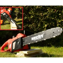 Hecht Taille-Haies, Tronçonneuses Et Élagueuses | - H 2035 tronçonneuse électrique 2000 w scie à chaine et épée de haute qualité puissante épée 35cm 4,2kg