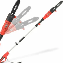 Hecht Taille-Haies, Tronçonneuses Et Élagueuses | - H 971 w scie a ébrancher tronçonneuse avec manche télescopique 2,80m et tête de coupe rotative