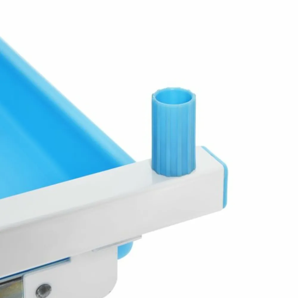 Helloshop26 - Ensemble table et chaise pour enfant réglable en hauteur avec tiroir inclinable en mdf + pp facile à nettoyer bleu Clearance